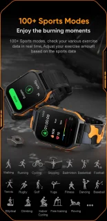 Knobbout 1.83" Outdoor Smartwatch Oranje