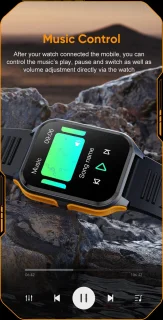 Knobbout 1.83" Outdoor Smartwatch Oranje