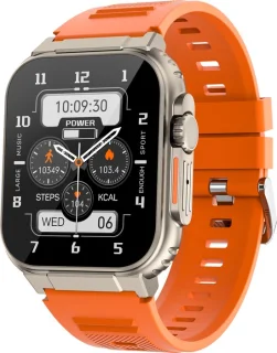Knobbout 1.96" Smartwatch 44mm Oranje