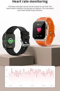 Knobbout 1.96" Smartwatch 44mm - Zwart