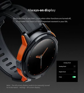 Knobbout AMOLED Smartwatch Dark Grey