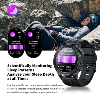 Knobbout AMOLED Smartwatch Dark Grey