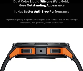 Knobbout AMOLED Smartwatch Dark Grey