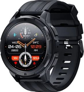 Knobbout AMOLED Smartwatch Dark Grey