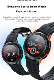 Knobbout AMOLED Smartwatch Dark Grey