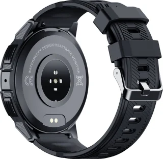 Knobbout AMOLED Smartwatch Dark Grey