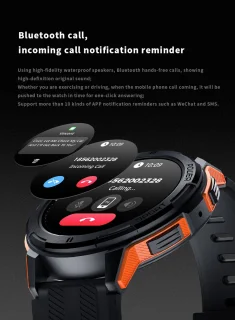 Knobbout AMOLED Smartwatch Dark Grey