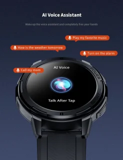 Knobbout AMOLED Smartwatch Dark Grey