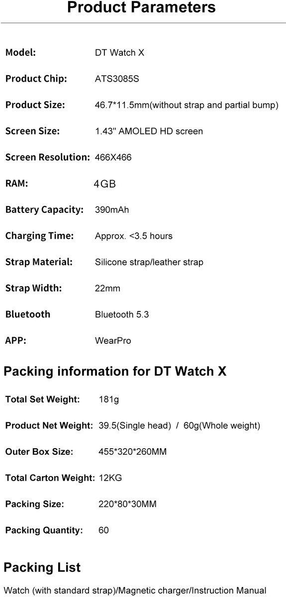 Wat vinden we goed aan de Knobbout ATS3085S Gen 2 Smartwatch 1.43 inch AMOLED Bruin leer & blauw siliconen