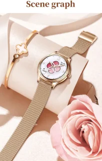Knobbout Dames Smartwatch 1.27 inch Roségoud