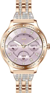 Knobbout Dames Smartwatch 1.27 inch Roségoud