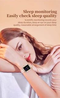 Knobbout Luxe 1,59" Dames Smartwatch - Zilveren stalen band