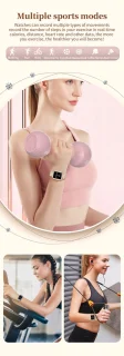Knobbout Luxe 1,59" Dames Smartwatch - Zilveren stalen band