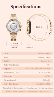Knobbout Luxe Dames Smartwatch