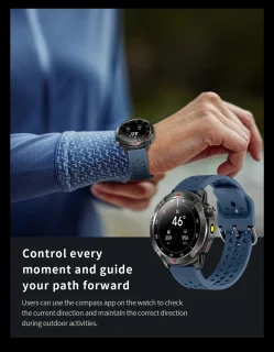 Knobbout Outdoor GPS Smartwatch Blauw