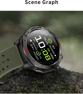 Knobbout Outdoor GPS Smartwatch Blauw