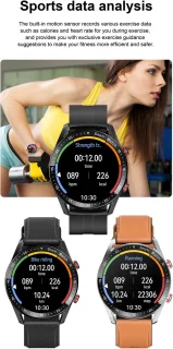 Knobbout Slimme Smartwatch 1,28 inch Zwart Staal+Siliconen