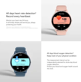 Knobbout Smatch 1.28" smartwatch zwart staal+siliconen band