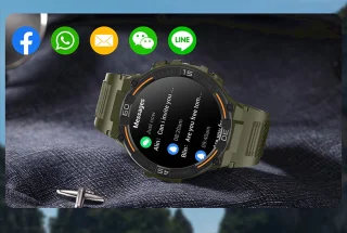 Knobbout Sport Smartwatch 1.5" Zwart