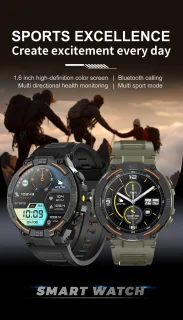 Knobbout Sport Smartwatch 1.5" Zwart