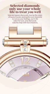 Knobbout Stijlvol Dames Smartwatch - Bicolor stalen band