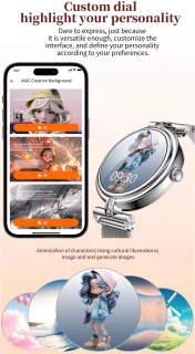 Knobbout Stijlvol Dames Smartwatch - Bicolor stalen band