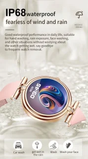 Knobbout Stijlvol Dames Smartwatch - Bicolor stalen band