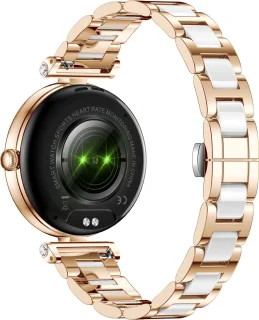 Knobbout Stijlvol Dames Smartwatch - Bicolor stalen band
