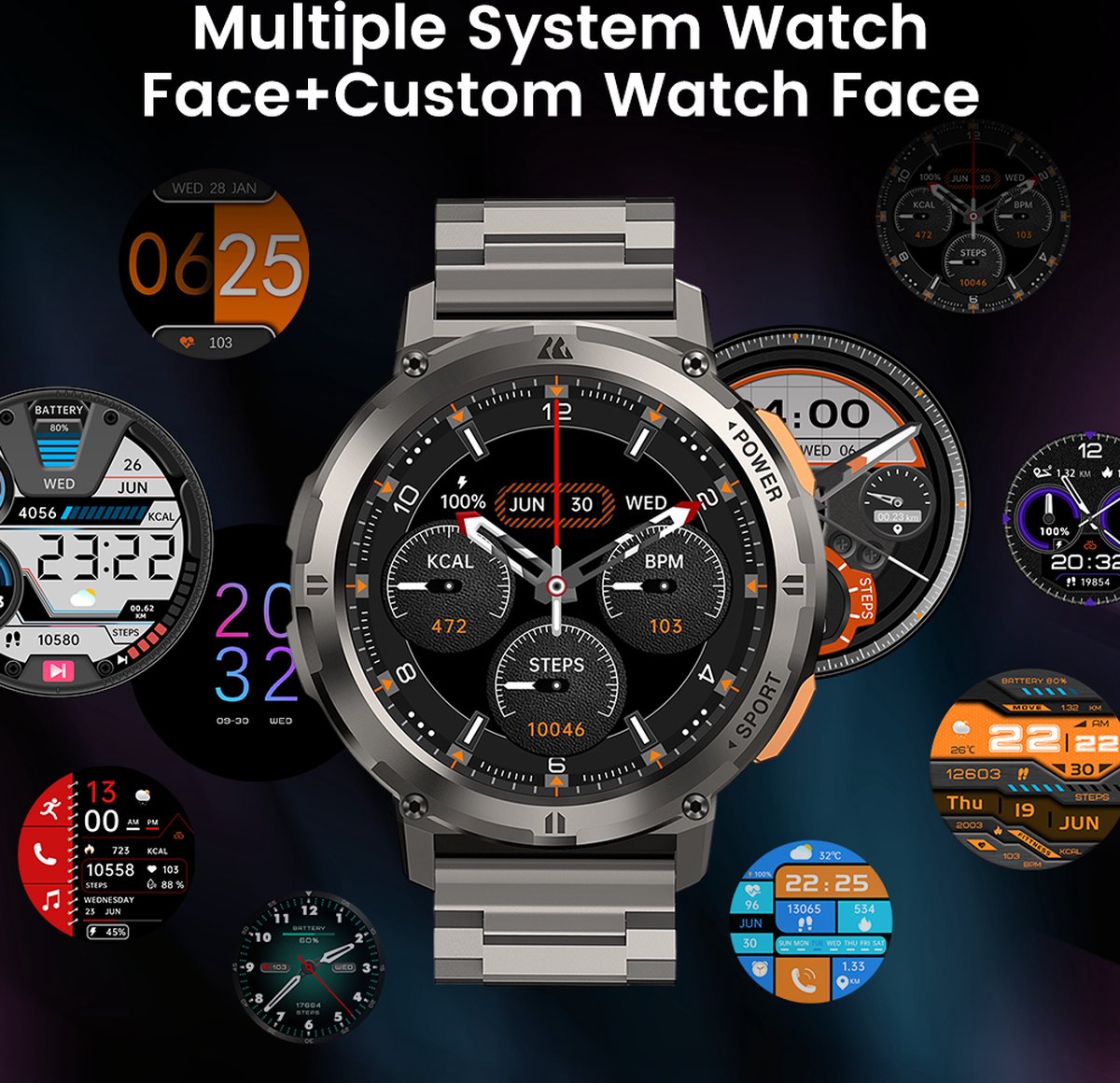 Kospet Tank T2 Ultra Smartwatch 1.43" AMOLED