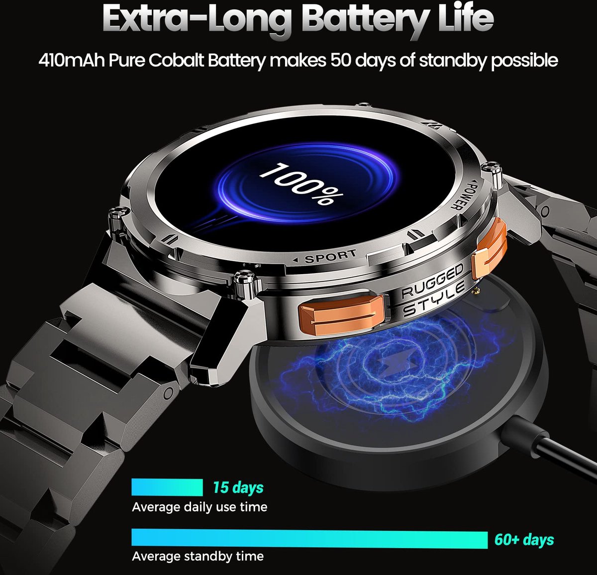 Kospet Tank T2 Ultra Smartwatch 1.43" AMOLED