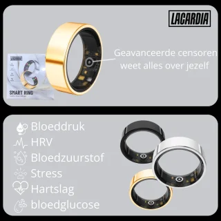 Lacardia Smart Ring Goud Maat 8