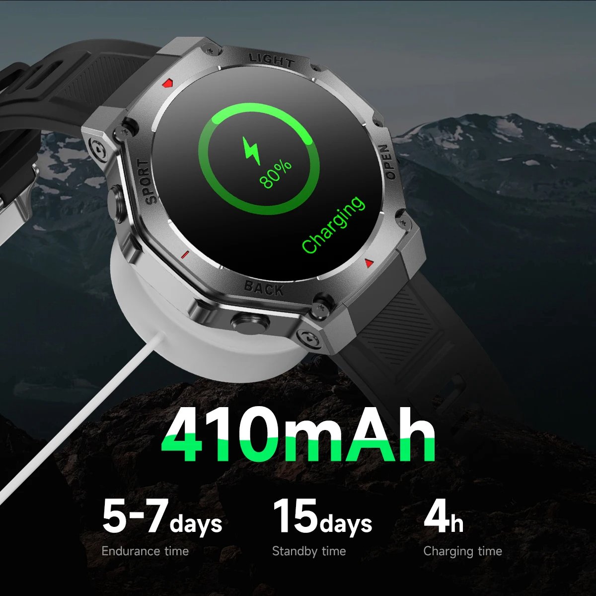 LED Smartwatch Unisex met GPS en Bluetooth