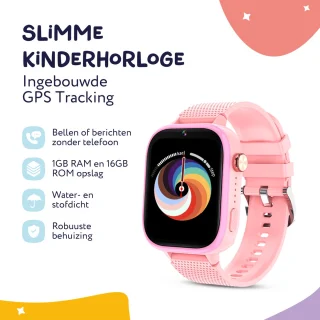 LEROYS Smartwatch Kind 4G GPS Roze