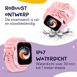 LEROYS Smartwatch Kind 4G GPS Roze