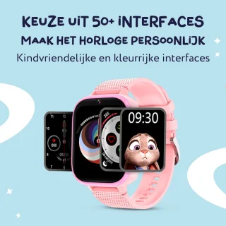 LEROYS Smartwatch Kind 4G GPS Roze