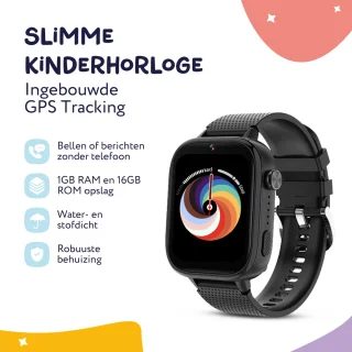 LEROYS Smartwatch Kinderen GPS 4G Android Met Simkaart