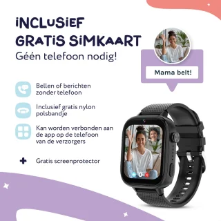 LEROYS Smartwatch Kinderen GPS 4G Android Met Simkaart