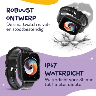 LEROYS Smartwatch Kinderen GPS 4G Android Met Simkaart