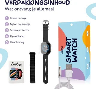 LEROYS Smartwatch Kinderen GPS 4G Android Met Simkaart