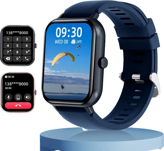 Livano Smartwatch Blauw: Slimme Technologie Ontmoet Stijlvol Design