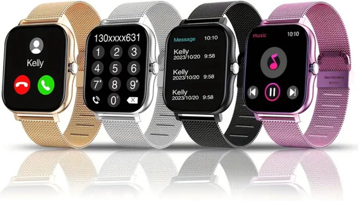 Livano Smartwatch Zwart Digitaal