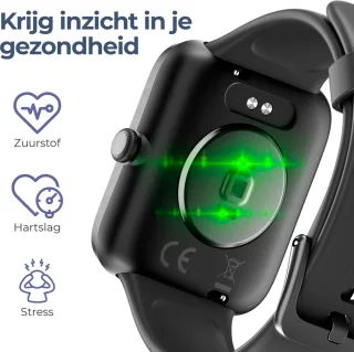 Lunis Smartwatch Zwart Unisex