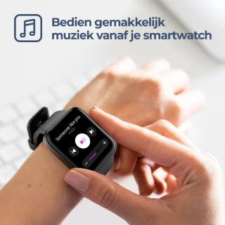 Lunis Smartwatch Zwart Unisex