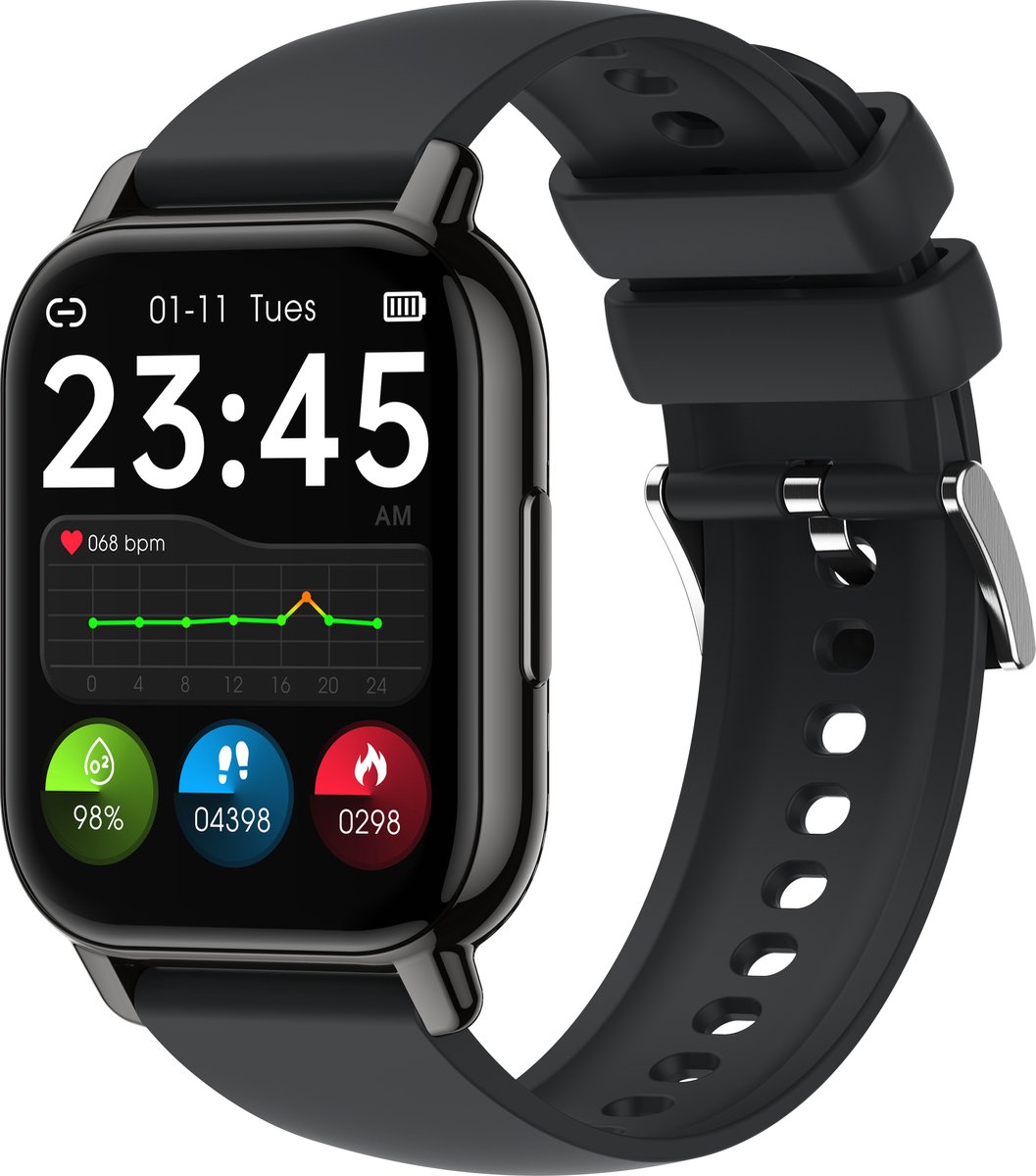 Wat vinden we goed aan de Maoo Amplify 2 Smartwatch Zwart Siliconen & Milanese Band