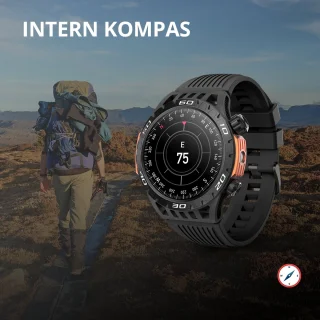 Maoo Explorer Outdoor Smartwatch Heren Zwart Stainless Steel & TPU