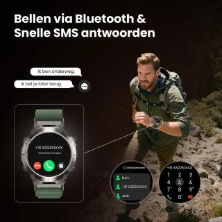 Maoo FORGE GPS Smartwatch Heren Gun Metal 1.43" AMOLED