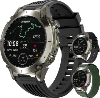 Maoo FORGE GPS Smartwatch Heren Gun Metal 1.43" AMOLED