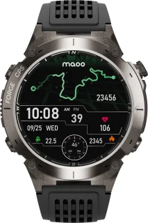 Maoo FORGE GPS Smartwatch Heren Gun Metal 1.43" AMOLED