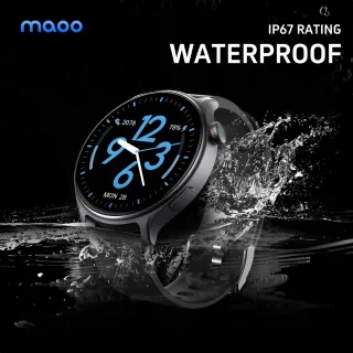 Maoo GTR Serie 2 Smartwatch Dames Roze Stainless Steel & TPU