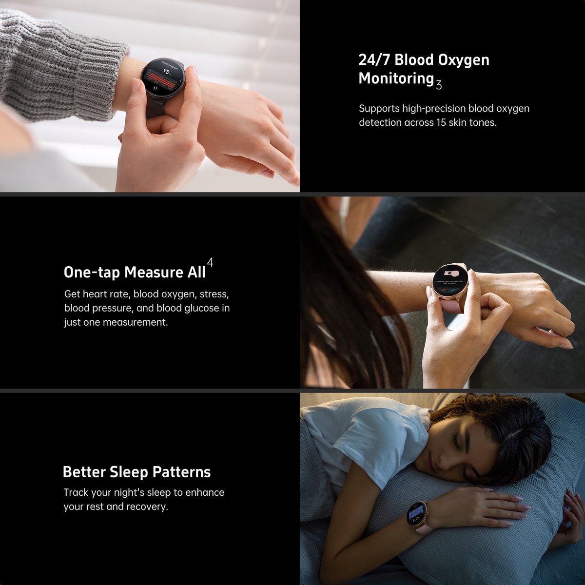 Wat vinden we goed aan de Maoo GTR Serie 2 Smartwatch Heren - Zwart - Stainless Steel & TPU Bandje